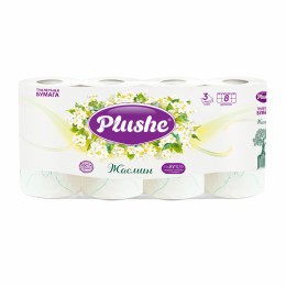 Т/б Плюше Delux Light Жасмин 3сл 15м 8шт (8) 14704