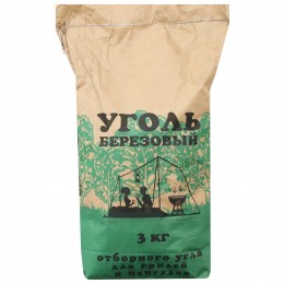 Уголь 3кг Березовый Отборный