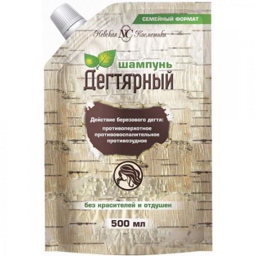 Шампунь НК Дегтярный 500мл дой пак (12) 13038